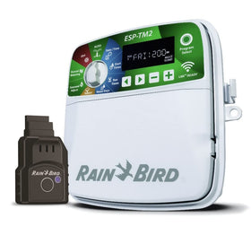 WiFi-enabled Rain Bird irrigation control allows remote monitoring and weather-based adjustments