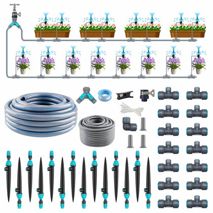 Rain Seer drip irrigation kit main pipe, steady water delivery for garden beds.