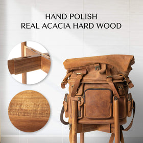 Rainbleland Acacia plant stand flipped-high height view highlights elevated display.
