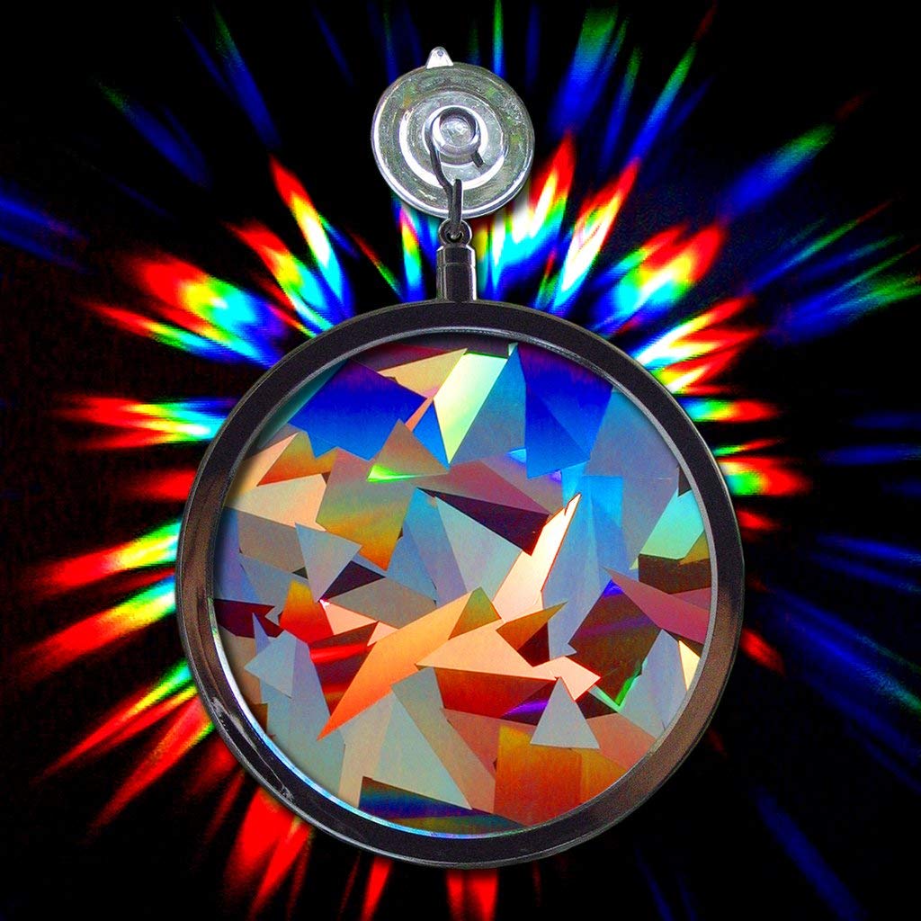 Rainbow on board bonus suncatcher by Rainbow Symphony enhances light play and creative decor.