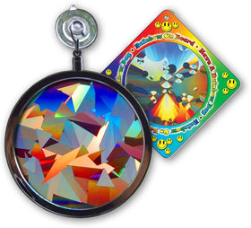 Rainbow Symphony rainbow prism suncatcher captures direct sunlight to create vivid window rainbows.