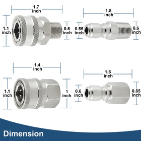 Raincovo 3-8 NPT thread fittings for precise, leak-free performance.