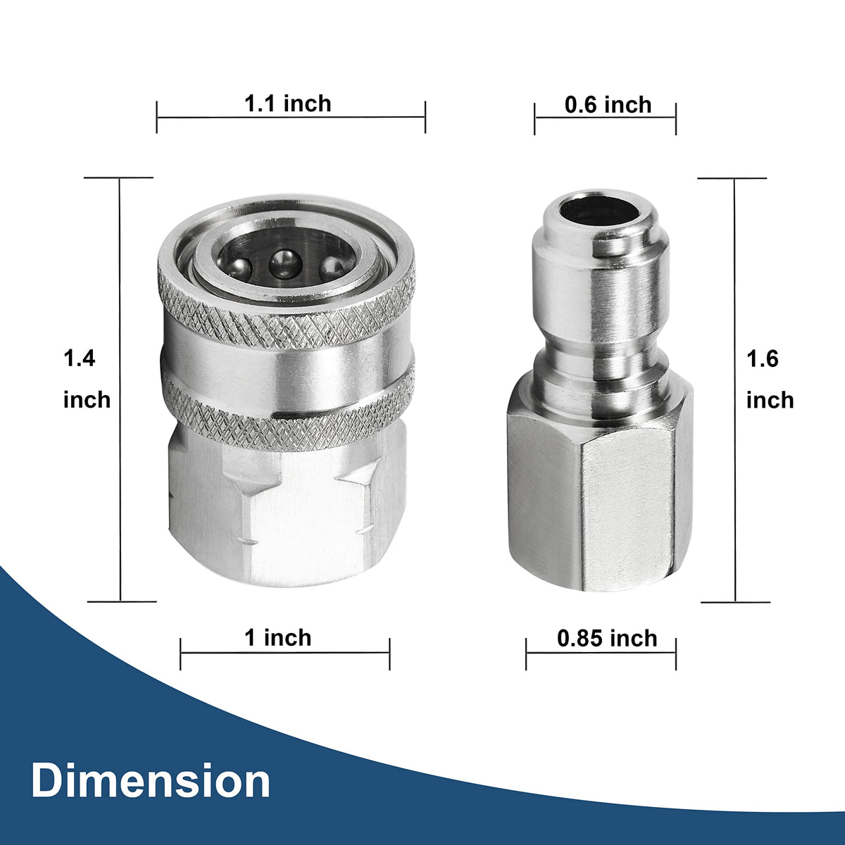Raincovo stainless steel body delivers rust resistance and long-lasting performance