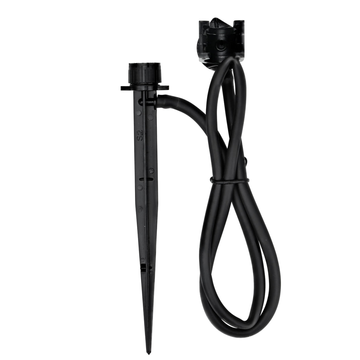 Raindrip A156CPUB adjustable flow bubbler assembly with full-circle spray for gardens