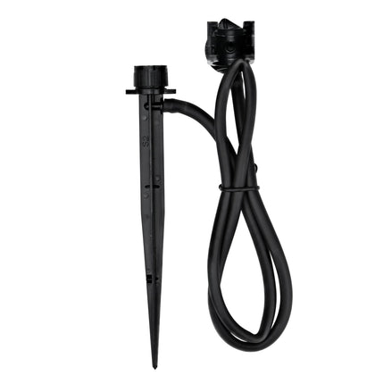 Raindrip A156CPUB adjustable flow bubbler assembly with full-circle spray for gardens