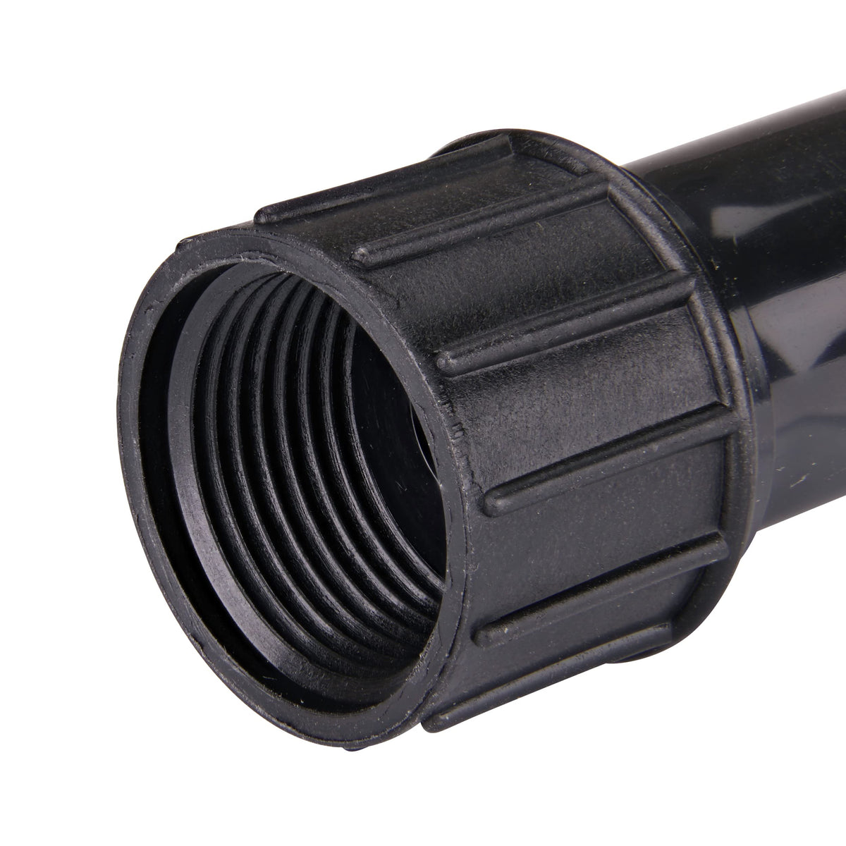 Raindrip green compression ring indicates 1/2 inch tubing compatibility for a secure seal
