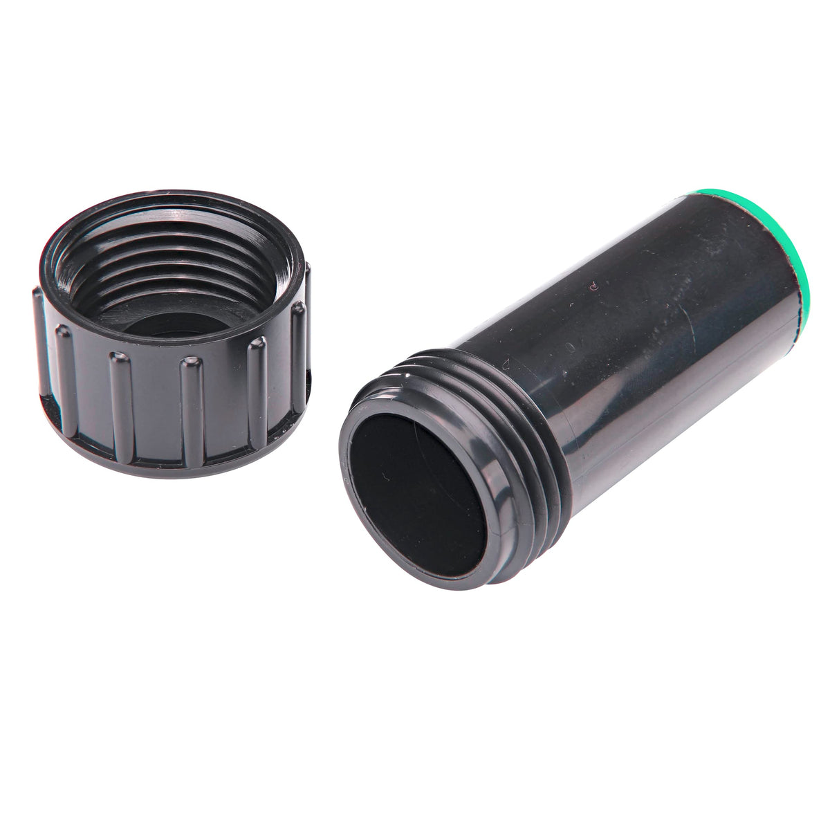 Raindrip R303CT removable-cap enables quick flushing and expansion of dripline.