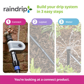 Raindrip R875CT battery compartment powers the timer when unplugged
