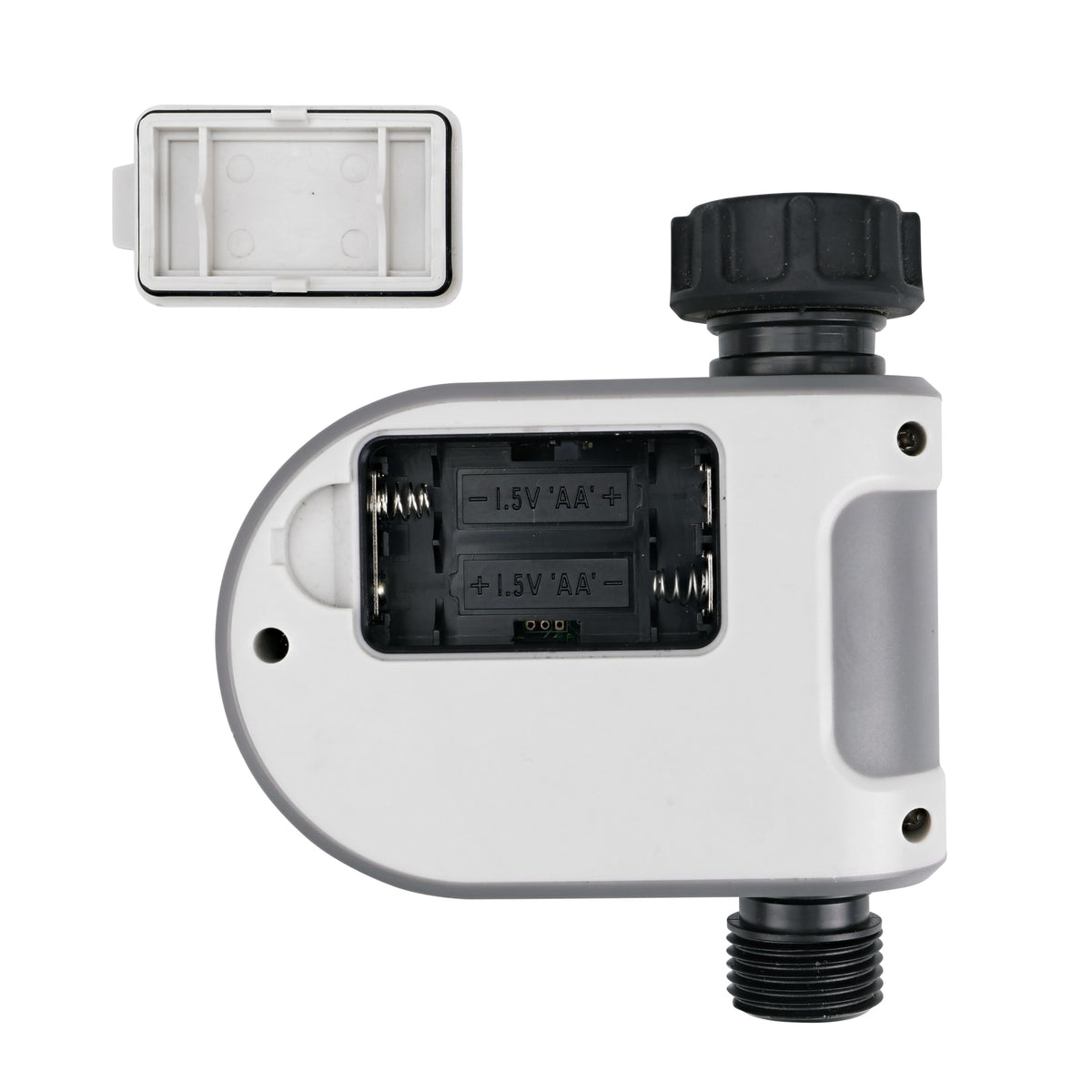 Raindrip R875CT manual control button enables quick on-demand watering