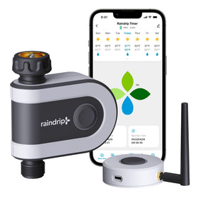 Raindrip R875CT setup shot for easy outdoor timer installation