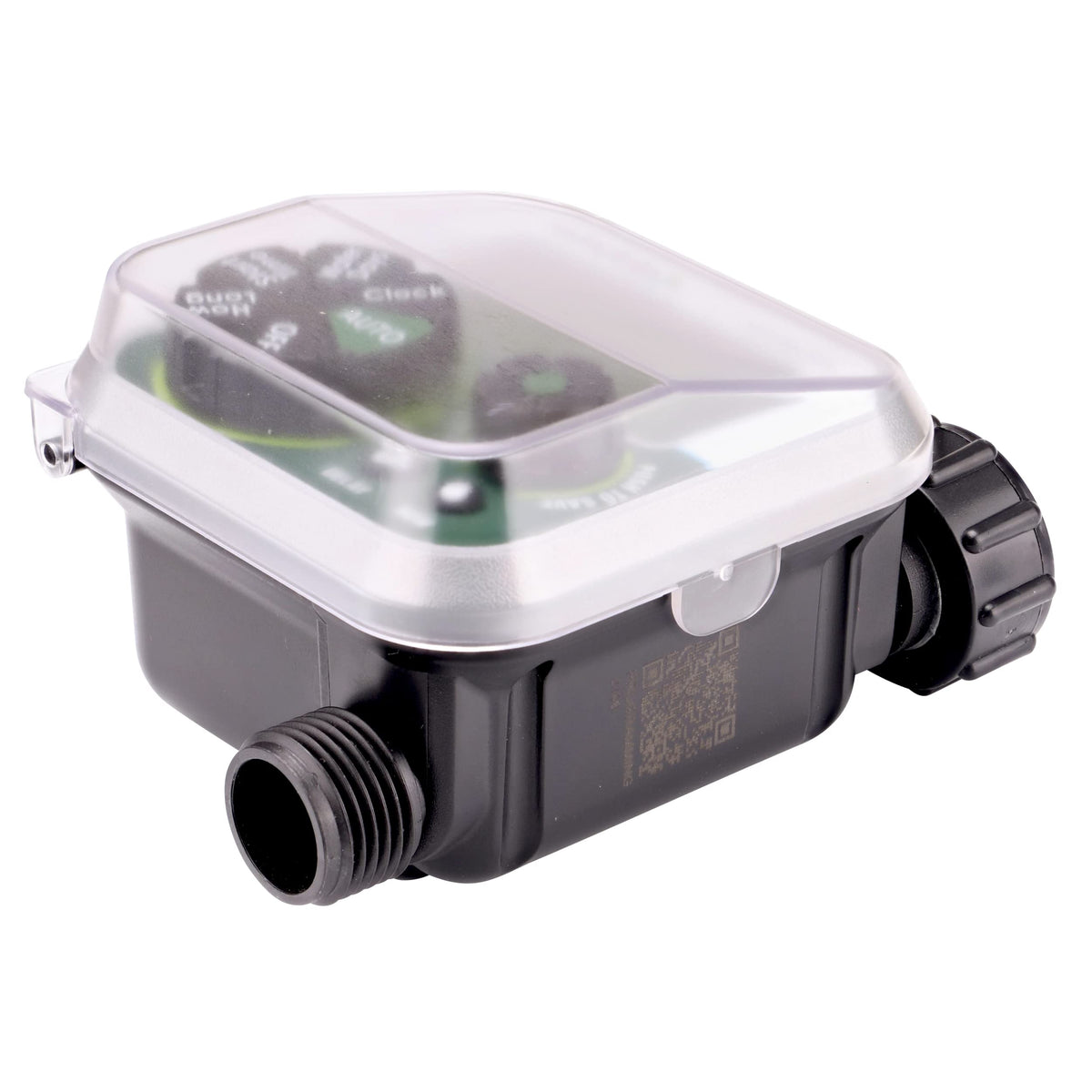 Raindrip durable UV-inhibited plastic housing for outdoor use