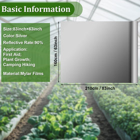 RAINFLOW silver reflective surface designed to boost light distribution for plants.