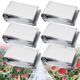 RAINFLOW six-pack reflective film sheets ready for greenhouse use and plant care.