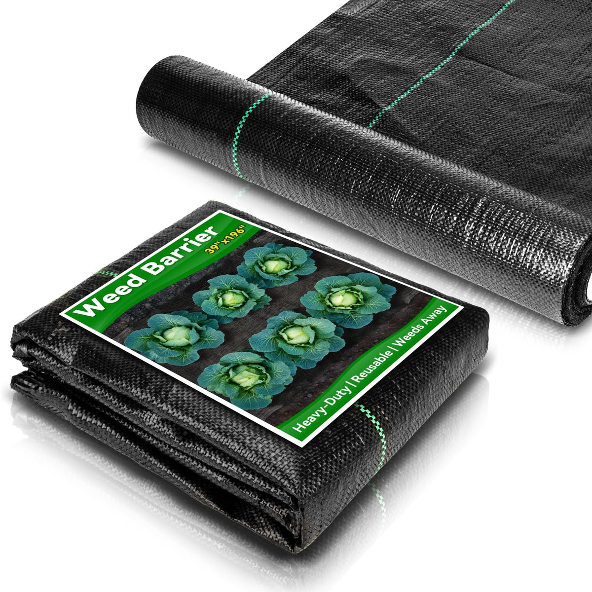 RAINFLOW weed barrier fabric garden bed edge keeps borders neat.
