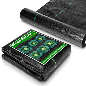RAINFLOW weed barrier fabric garden bed edge keeps borders neat.
