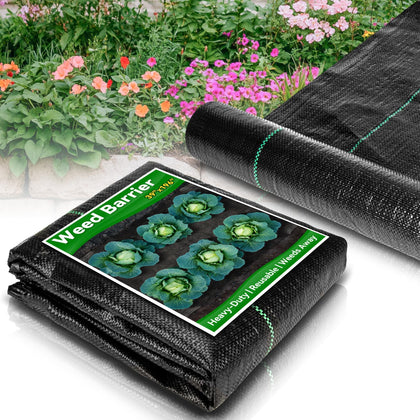 RAINFLOW weed barrier fabric heavy-duty weave for durable weed control.