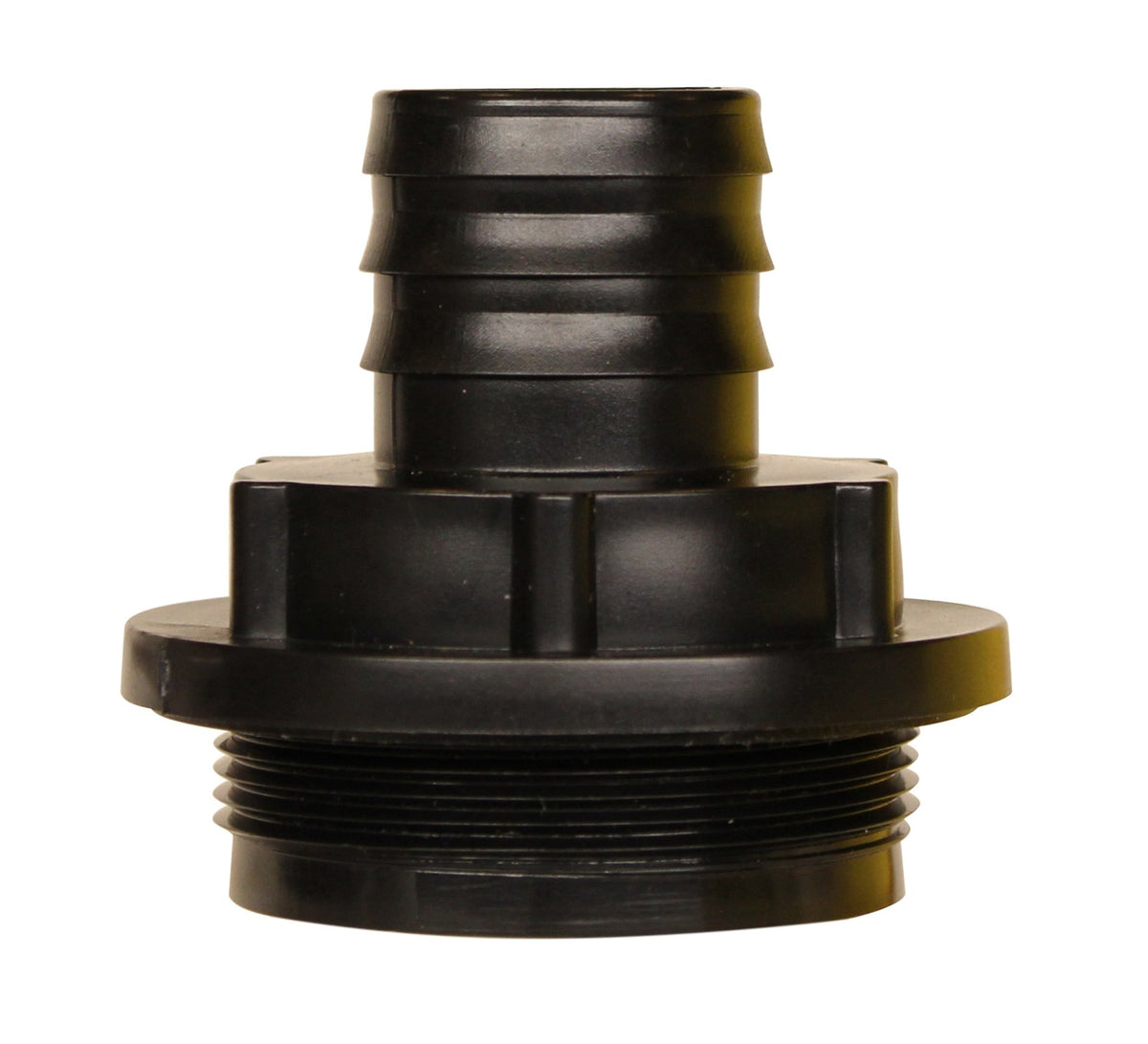 RainPal RBI125F inlet buttress adapter with 2in bung cap for secure connection.