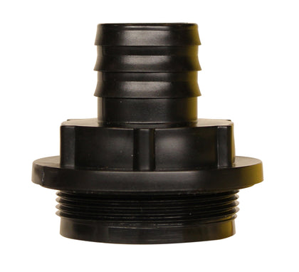RainPal RBI125F inlet buttress adapter with 2in bung cap for secure connection.