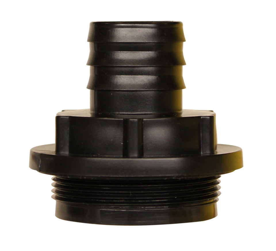 RainPal RBI125F inlet buttress adapter with 2in bung cap for secure connection.
