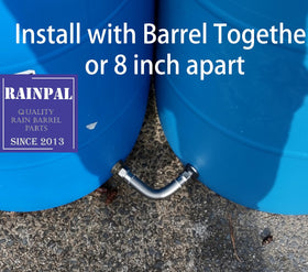 RAINPAL RBLSS5 supports barrels linked side-by-side or 8 inches apart