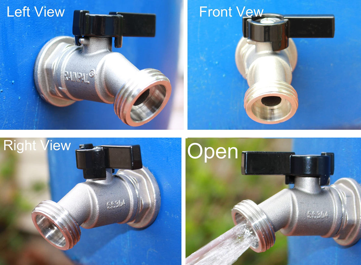 RAINPAL RBS006 garden hose hookup enables easy irrigation connections.