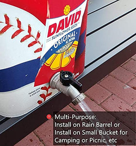 RAINPAL RBS006 installation requires 21 mm or 7/8 in hole saw.
