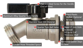 RAINPAL RBS006 no-lead, corrosion-resistant construction for safe water handling.