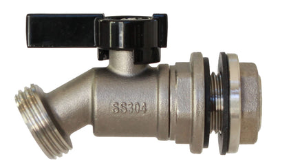 RAINPAL RBS006 stainless steel spigot with quarter-turn valve for easy operation.
