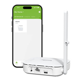 RAINPOINT garden setup with gateway captures outdoor efficiency and hassle-free irrigation.