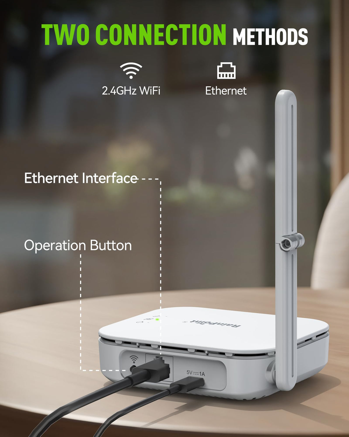 RAINPOINT Home app interface highlights intuitive control and quick scheduling.
