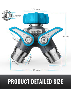RAINPOINT anti twist threads ensure quick connections and durability