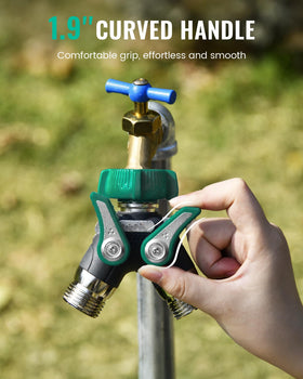RAINPOINT independent valves allow two hoses to run separately.