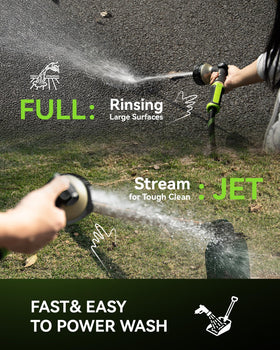 Rainpoint hose sprayer flat spray broad cleaning and rinsing