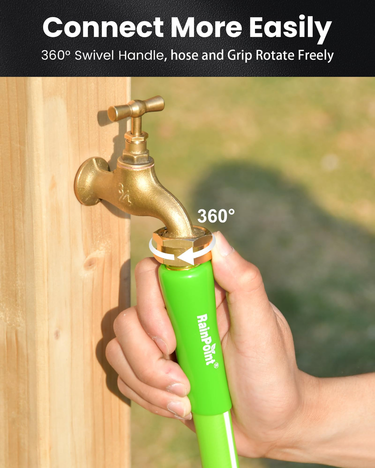 RAINPOINT Hybrid Rubber Construction for durable, burst-proof performance.