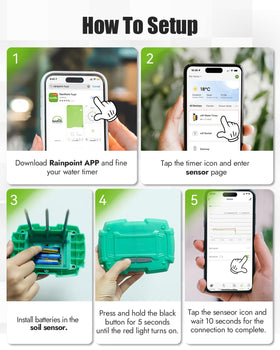 RainPoint sensor suitable for both indoor and outdoor gardening and lawn testing