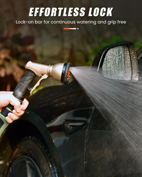 Bright orange RAINPOINT nozzle for easy outdoor identification
