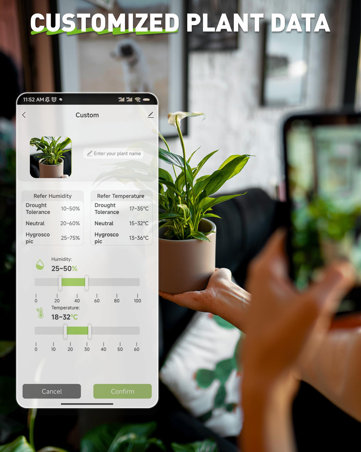 RAINPOINT library of 20 plants with benchmarks for quick care guidance