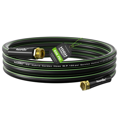 Rainpoint short garden hose 15ft with assembly view for quick watering setups.