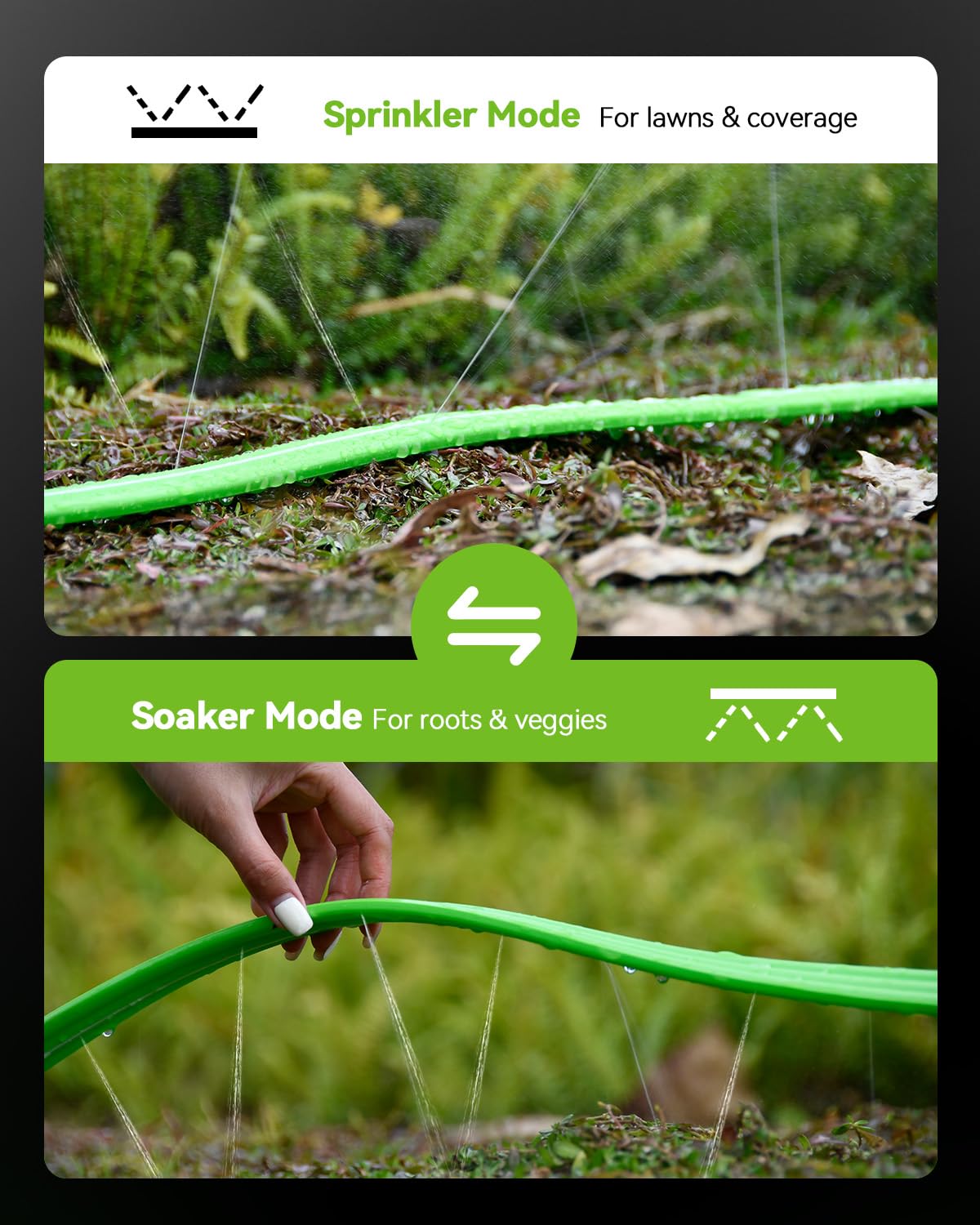 RAINPOINT sprinkler hose with stakes ensures stable installation