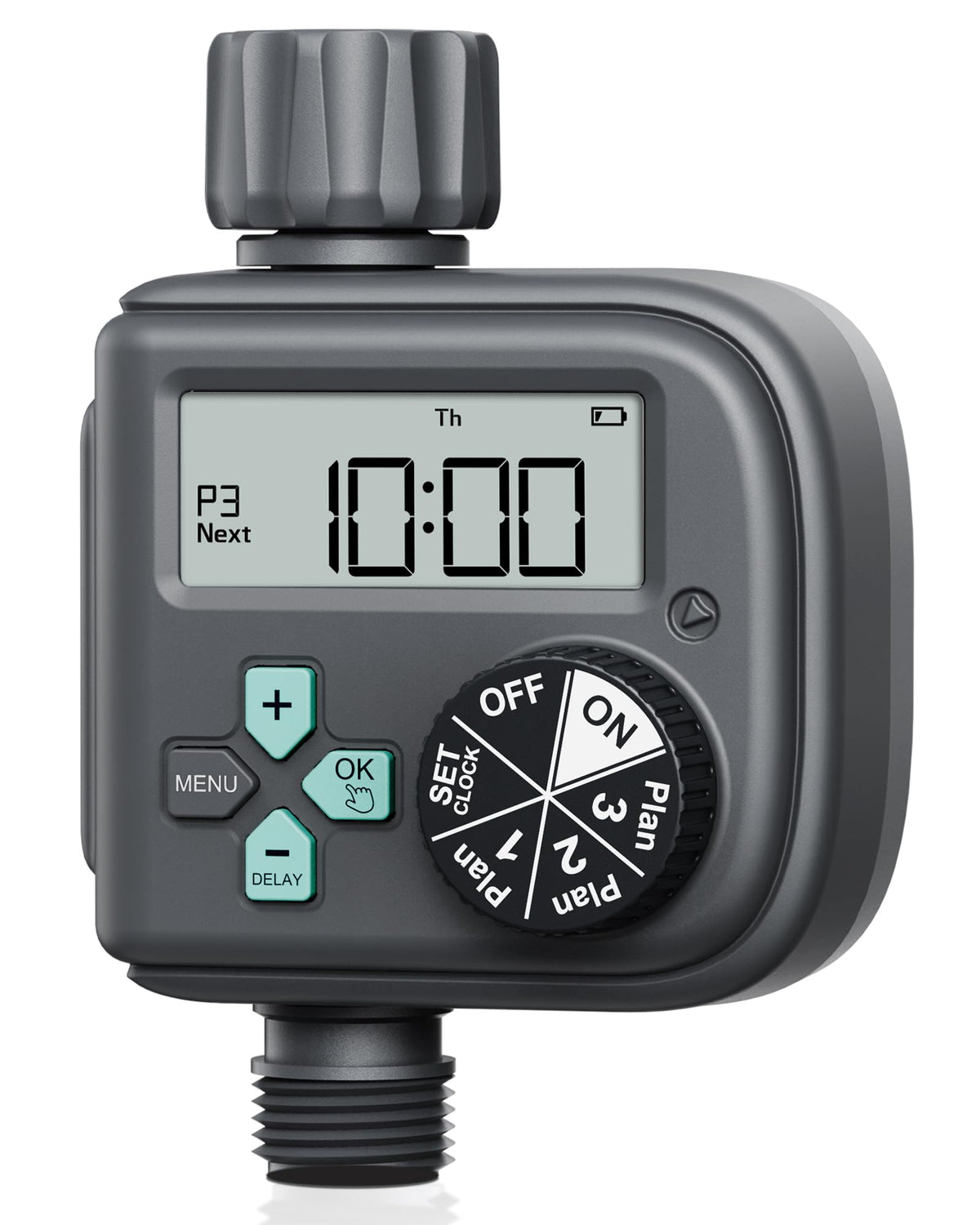 RAINPOINT Sprinkler Timer front view for easy automated watering