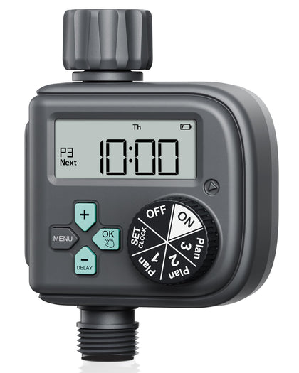 RAINPOINT Sprinkler Timer front view for easy automated watering