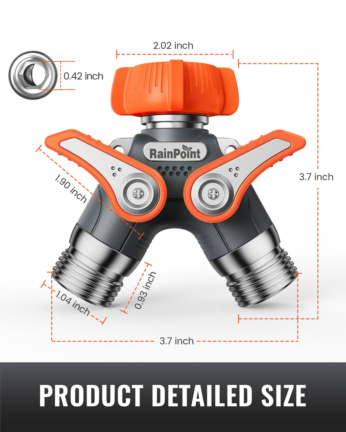 RAINPOINT stainless steel valves provide reliable operation after many on/off cycles
