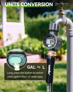 RAINPOINT IPX6 rating highlights outdoor reliability and rain resistance.