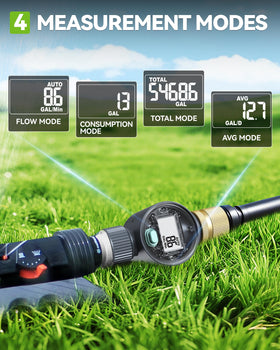 RAINPOINT IPX6 waterproof design endures sun and rain in outdoor settings.