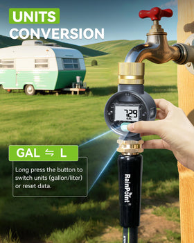 RAINPOINT quick outlet connectors fit various hose sizes.