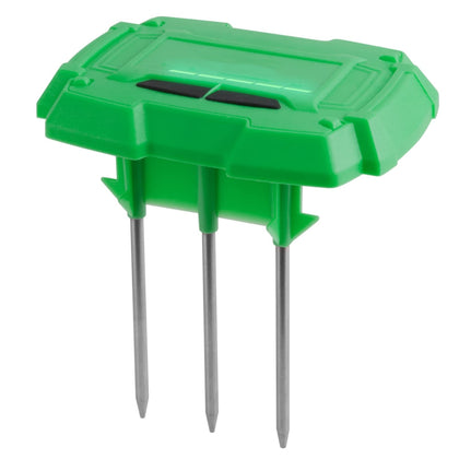 RAINPOINT WiFi soil moisture sensor buried in soil showing precise moisture readings for watering decisions