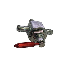 Raisman inline fuel valve offers secure fuel routing on Hustler setups.