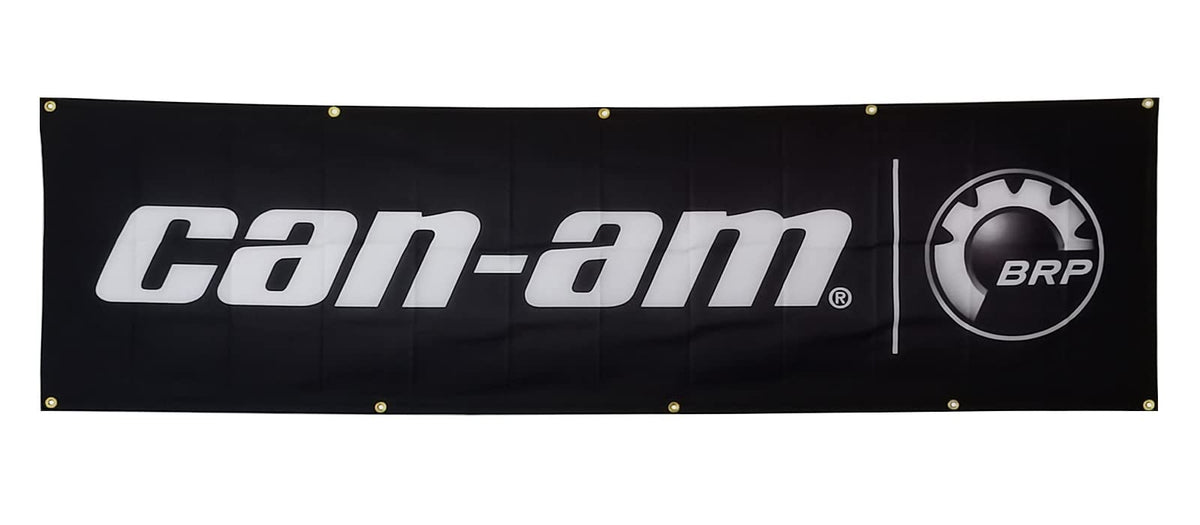 RAJNIE 2x8ft banner flag can-am-brp shop for outdoor visibility and brand presence.