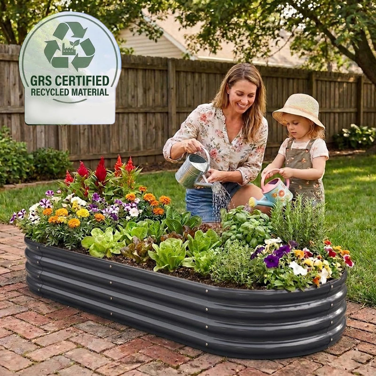 Rakukiri galvanized metal sheet provides long-lasting durability and rust resistance for outdoor beds.
