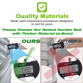 Rakukiri oval metal bed, reinforced structure for long-lasting use